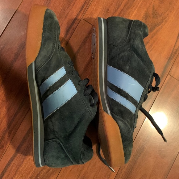 Vintage DVS Milan skate shoes suede dark blue and teal Men's size 8 - Picture 3 of 8